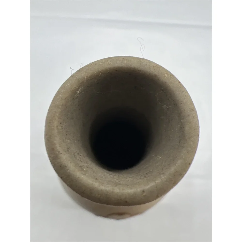 Vintage Pigeon Forge Pottery Dogwood Bud Vase Speckled Stoneware Signed Tennesse